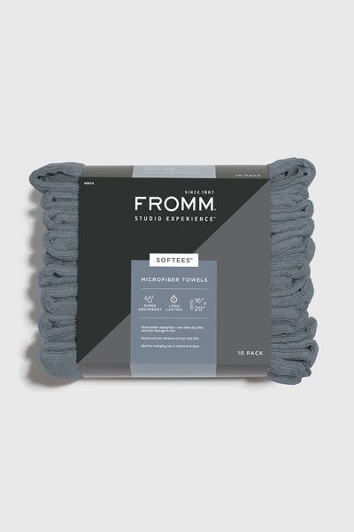 Diane 45015 Softees Gray Microfiber Towels 10 Pack by Fromm